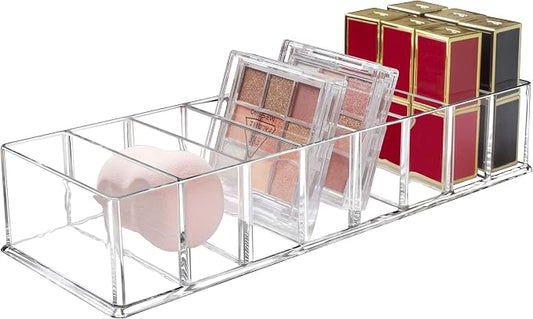 Detachable Makeup Organizer, 8 Compartments Acrylic Cosmetic Storage Jewelry by Seitop