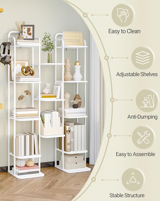 Hzuaneri 8 Tiers Vertical Shoe Rack, Narrow Shoe Tower, Tall Shoes Shelf - Image 7