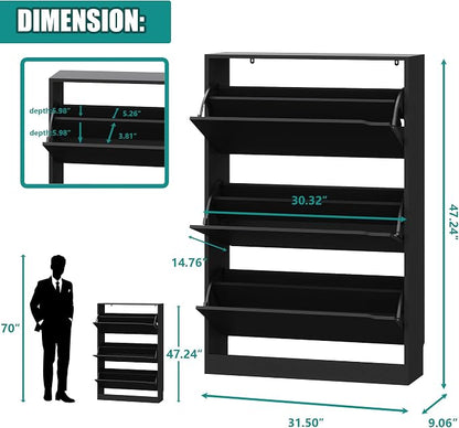 Xixini Shoe Storage Cabinet for Entryway - Image 2