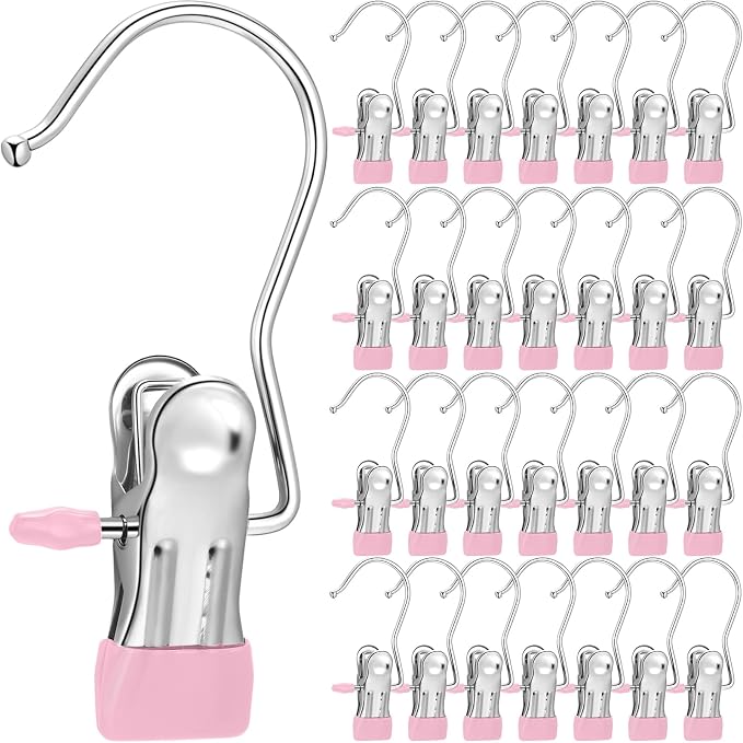 150 Pcs Boot Hangers Clips Laundry Hooks Hanging Stainless Steel Clothes Pins by Yinder
