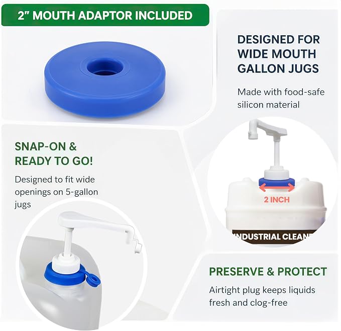 Pump for Gallon Jug & 5 Gallon Bucket, Leakproof Heavy Duty | Pump Dispenser - Image 4