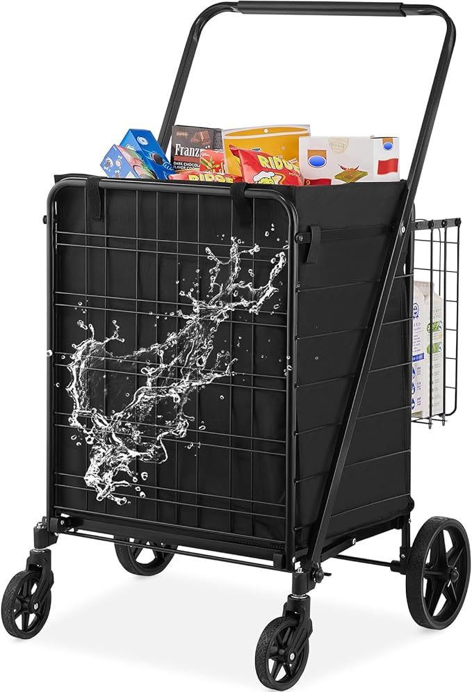 VEVOR Folding Shopping Cart by VEVOR