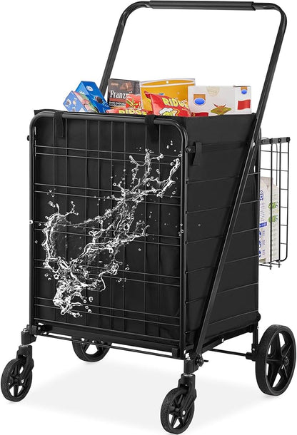 VEVOR Folding Shopping Cart by VEVOR