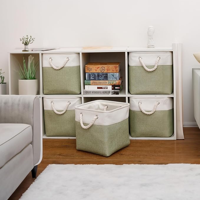 Fabric Storage Cubes, 11 inch cube storage bin - Image 5