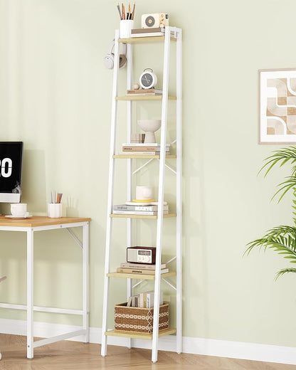 Hzuaneri Ladder Shelf, Freestanding Corner Storage Shelf | Bookcase - Image 3