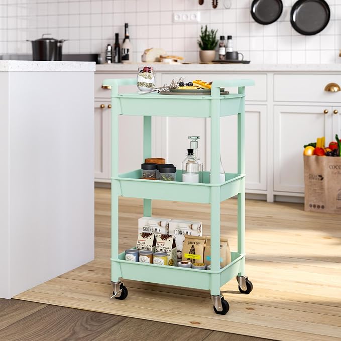 Steehoom 3-Tier Utility Rolling Cart - Image 5