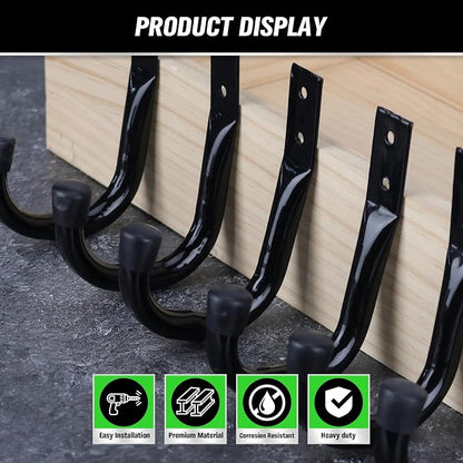 Heavy Duty Garage Storage Hooks, 12-piece Bike Hooks - Image 6