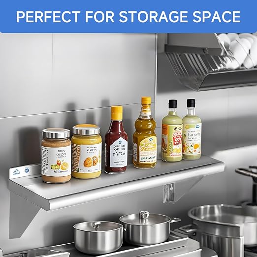 ROCKPOINT Stainless Steel Shelf 14 x 36 Inches 300lb, NSF Metal Commercial - Image 2