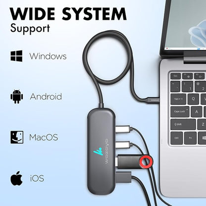 Type C To 2 Port Type C & 2 Port Wozoyo USB 3.2 Hub, Data Transfer Upto 5Gbps - Image 7
