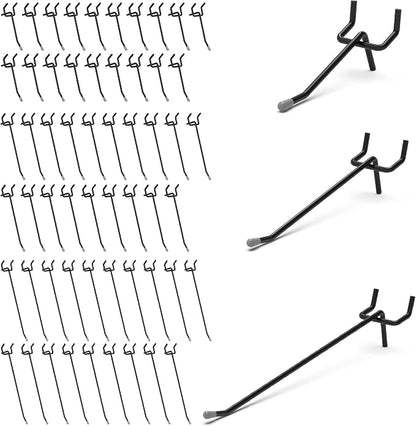 HUHOLE Pegboard Hooks 2 Inch, 4 Inch, 6 Inch, Peg Board Hooks by HUHOLE