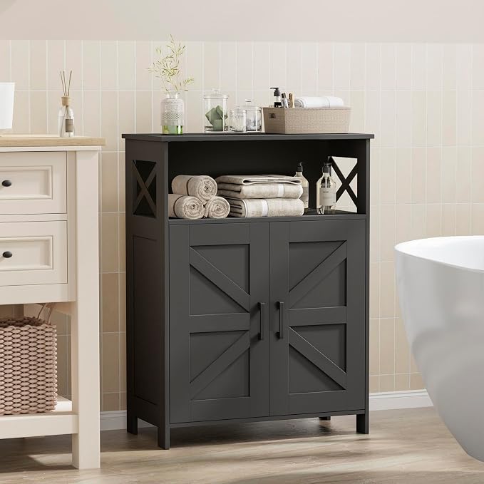 Homhedy Farmhouse Bathroom Storage Cabinet - Image 9