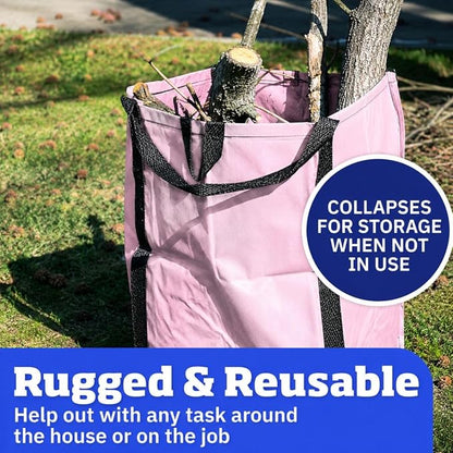 DURASACK Heavy Duty Home and Yard Bags 48-Gallon Reusable Self-Standing Lawn - Image 2