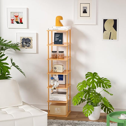 Bamboo Free Standing Shoe Rack Shelf Multi Tier Tall Wooden Stackable Shoes - Image 4