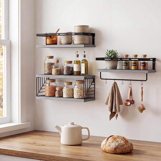 Fixwal Wall Mounted Bathroom Shelves Over Toilet | Wall Shelf - Image 7