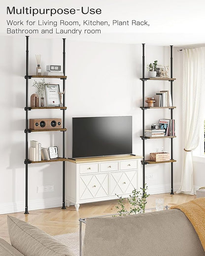 ALLZONE Adjustable Tall Narrow Bookshelf - Image 5
