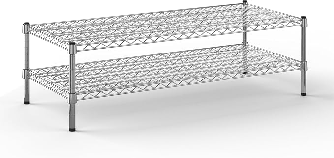21" Deep x 48" Wide x 14" Height Wire Shelving Kit | 2-Tier | NSF Commercial by Regal+Altair