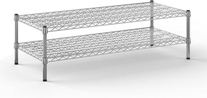 21" Deep x 48" Wide x 14" Height Wire Shelving Kit | 2-Tier | NSF Commercial by Regal+Altair