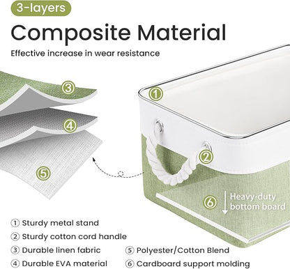 13.8x9.8x6.7 Inch Fabric Small Storage Bins - Image 2