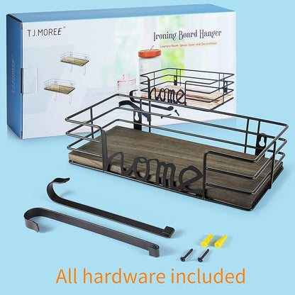 TJ.MOREE Ironing Board Hanger Wall Mount- Laundry Room Decor- Iron and Ironing - Image 7