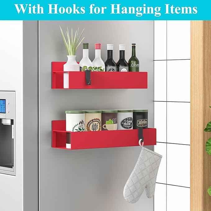 2 Pack Magnetic Spice Storage Rack Organizer - Image 2