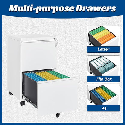 2 Drawers Vertical File Cabinet - Image 5