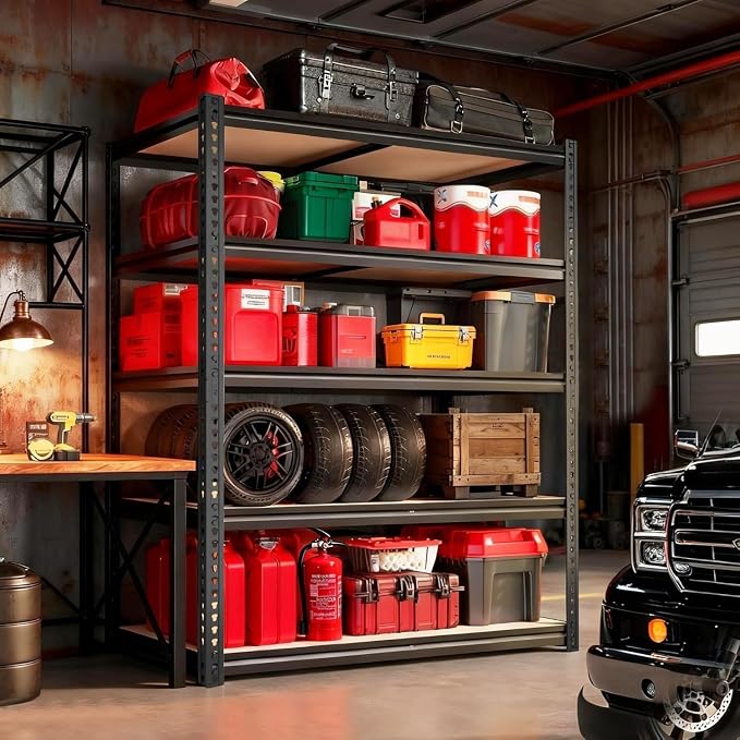 Garage Racks for Storage，5-Tier Adjustable Garage Shelving Storage Shelves - Image 9