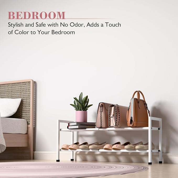 Bumusty 2-Tier Expandable Shoe Rack - Image 4