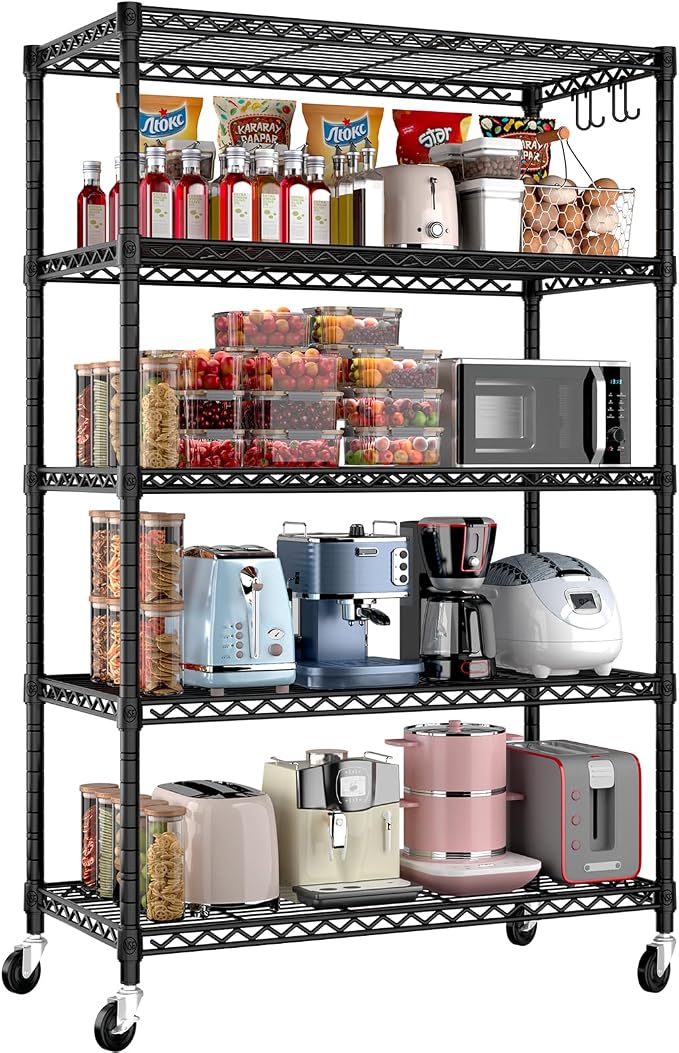PrimeZone 36" W x 16" D x 79" H Wire Storage Shelves by PrimeZone