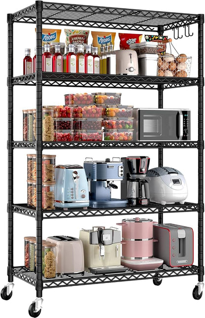 PrimeZone 36" W x 16" D x 79" H Wire Storage Shelves by PrimeZone
