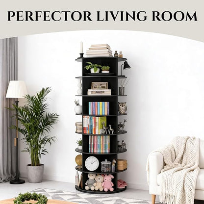 7-Tier Rotating Shoe Rack Tower, 360° Spinning Shoe Storage Organizer, Lazy - Image 6