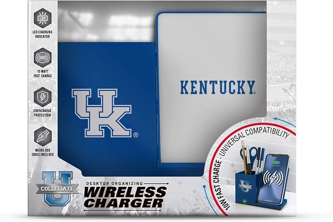 SOAR NCAA Unisex Cell Phone Wireless Charging Stand and Desktop Organizer - Image 3