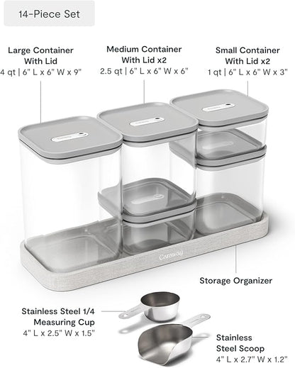 Caraway 14-Piece Glass Airtight Food Storage Containers - Image 3