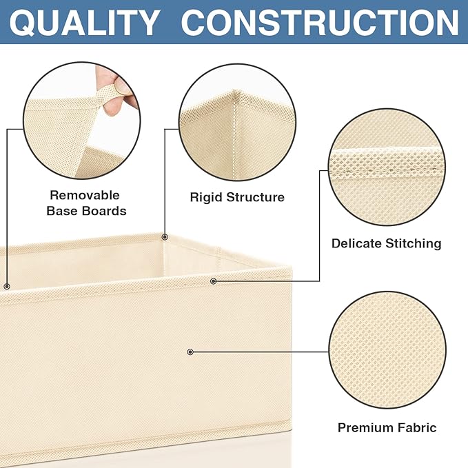 Criusia Drawer Organizer Clothes 12 Pack, Dresser Organizer - Image 5
