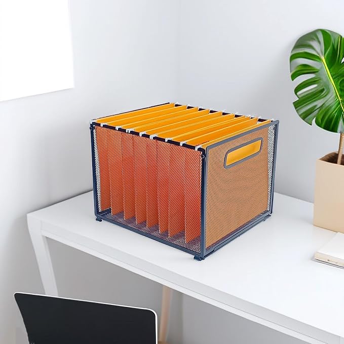 SETTFRFE Letter Size Hanging Folder Organizer, Metal File Baskets, Filing - Image 8