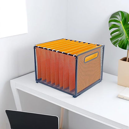 SETTFRFE Letter Size Hanging Folder Organizer, Metal File Baskets, Filing - Image 8