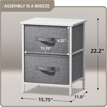 Sorbus Nightstand with 2 Drawers - Image 3