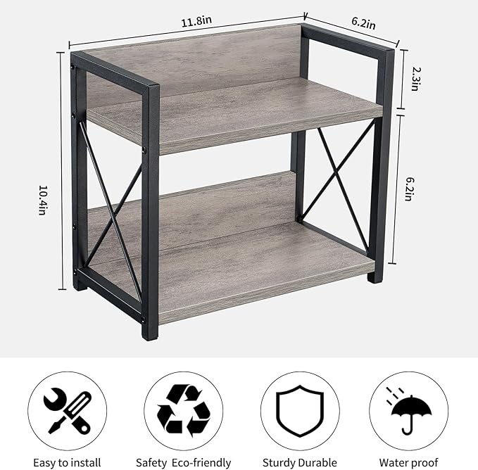 Giikin Countertop Shelf Organizer, 2 Tier Kitchen Spice Rack Organizer - Image 7