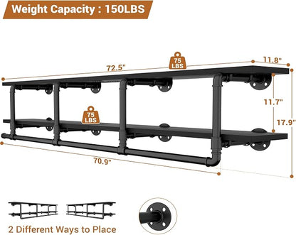 Aheaplus Industrial Pipe Clothes Rack - Image 7