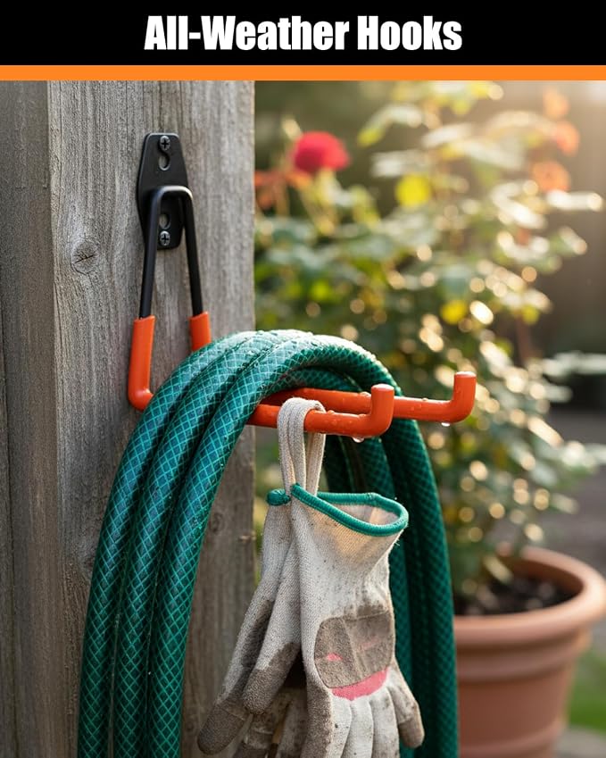 WMK 7.3'' Garage Hooks Heavy Duty Wall Hook, 4 Pack Garage Storage Hook - Image 4