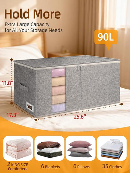 90L King Size Comforter Storage Bags - Image 2