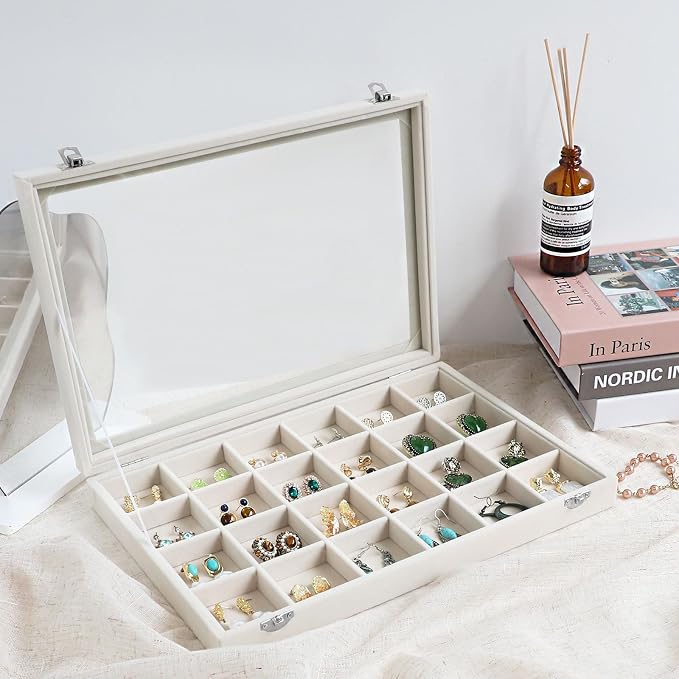 Wudygirl Jewelry Organizer Earring Holder Jewelry Tray - Image 4