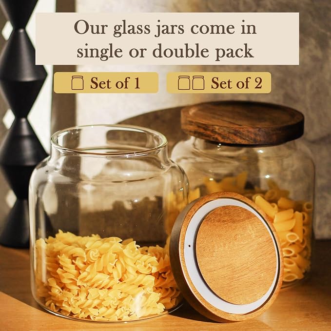 Labina Glass Storage Container Airtight Food Jars Kitchen Canister - Image 3