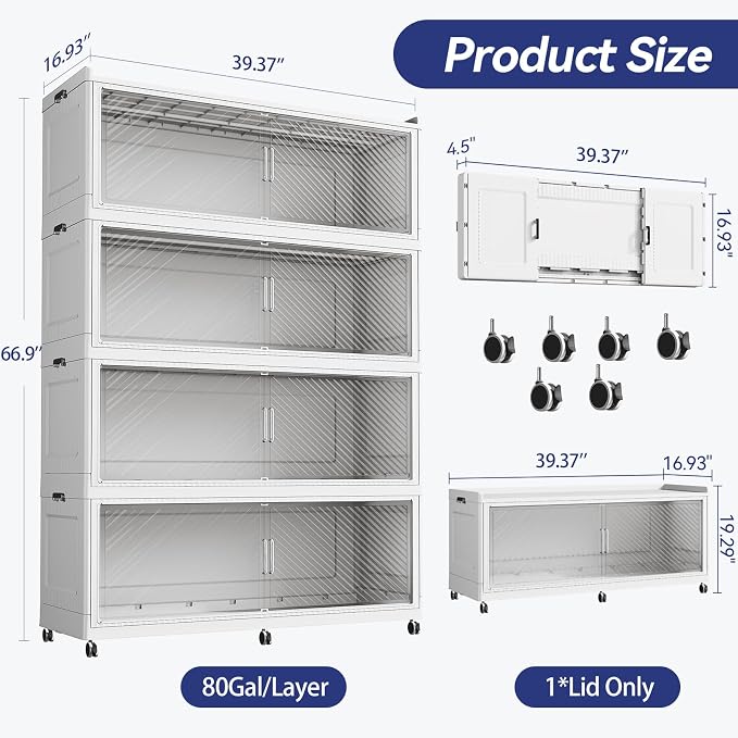 320 Gallon Extra Large Collapsible Storage Bin - Image 2