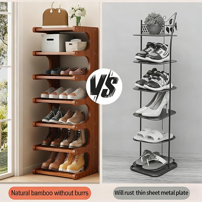 39" Bamboo Shoe Rack - Image 8