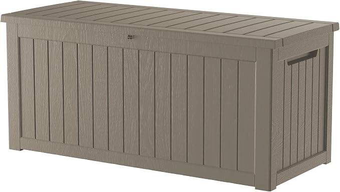 200 Gallon Outdoor Storage Box Patio Deck Box Waterproof, Resin Lockable by Decksplore%E2%80%94BuiltforOutdoor