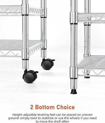 HealSmart 3-Tier Heavy Duty Storage Shelving Unit, 24.02" D x 13.78" W x 21.97" - Image 7