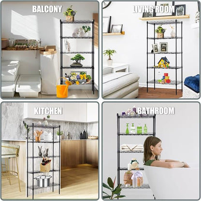 NChanmar 5-Tier Metal Shelving Unit Storage Shelves 48"x21"x12" Heavy Duty - Image 7