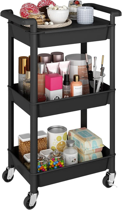 Steehoom 3-Tier Utility Rolling Cart by Steehoom
