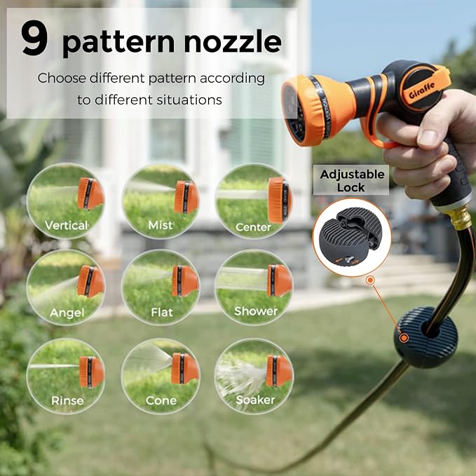 Giraffe Tools Retractable Garden Hose Reel 1/2 Inch x 100 ft, Super Heavy Duty - Image 4