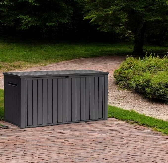 Outdoor Storage Box with Lockable Lid - Image 6